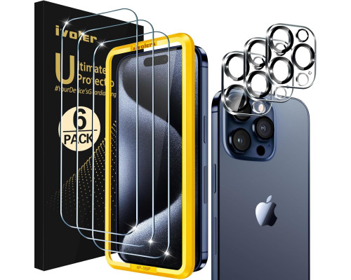 Набір із 3+3 захисних плівок для екрану та камери iPhone ivoler
