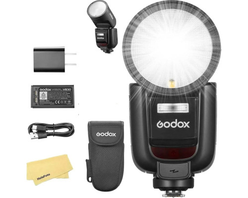 Фотоспалах Godox V1 Pro C з круглою головкою для камер Canon Speedlite