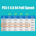 Адаптер GLOTRENDS PA09-HS M.2 NVMe - PCIe 4.0 X4 з радіатором M.2 для твердотільного накопичувача M.2 NVMe
