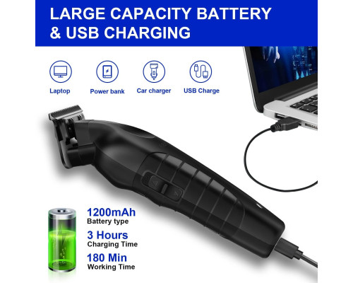 Бездротова машинка для стрижки волосся KEMEI Km-2299 з акумулятором