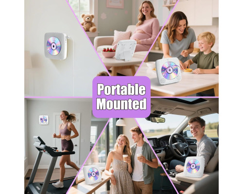 Портативний CD-програвач Gueray з Bluetooth