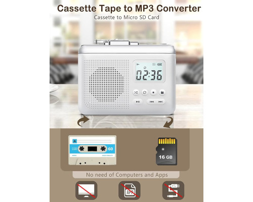 Портативний касетний плеєр Gracioso з конвертером у MP3