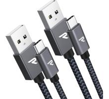 Кабель для швидкого заряджання RAMPOW USB C 1 м