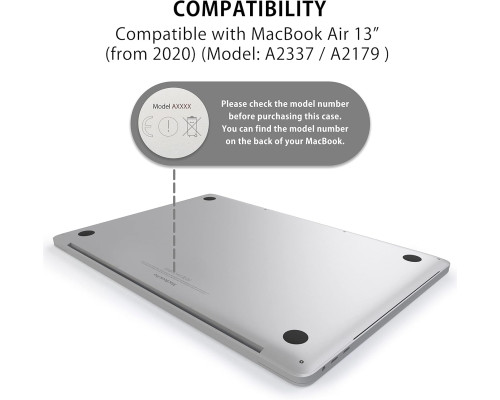 Ультратонка силіконова захисна плівка QWERTY для Apple MacBook Air 13 дюймів (чіп M1 2020-2022 рр.)