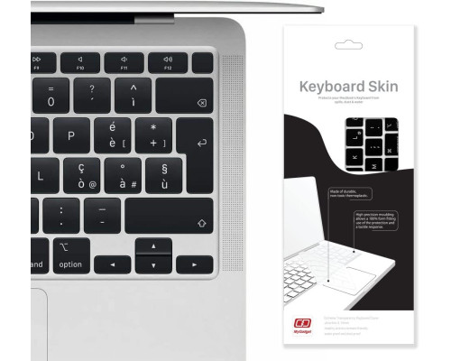 Ультратонка силіконова захисна плівка QWERTY для Apple MacBook Air 13 дюймів (чіп M1 2020-2022 рр.)