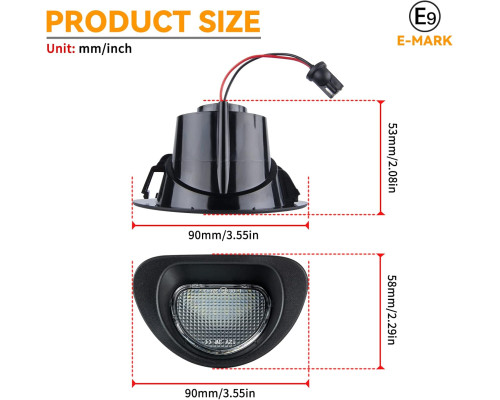Світлодіодне підсвічування номерного знаку OZ-LAMPE 2835 SMD (комплект 2 шт)