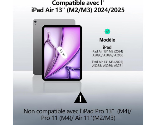 Клавіатура JADEMALL AZERTY із французькою розкладкою для iPad Air 13 дюймів
