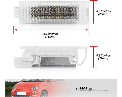Світлодіодні лампи освітлення багажника Fiat 500/500X/500L Bravo Doblo Linea