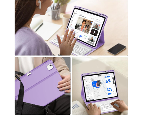 Клавіатура JADEMALL AZERTY із французькою розкладкою для iPad Air 13 дюймів