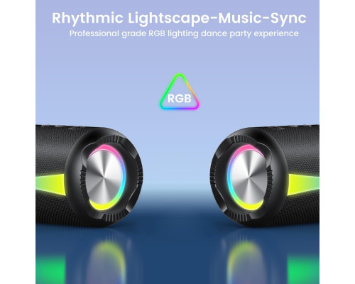 Портативна Bluetooth-колонка з RGB-підсвічуванням