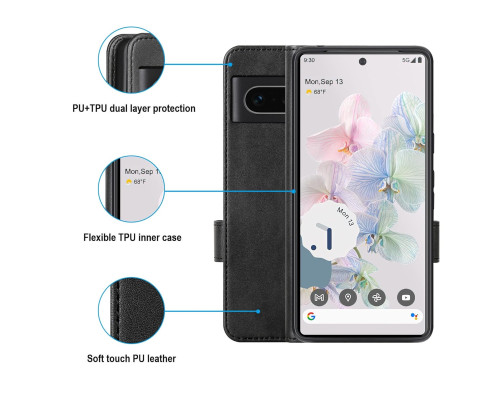 Чохол-книжка Cresee для Google Pixel 7 з відкидною кришкою-гаманцем