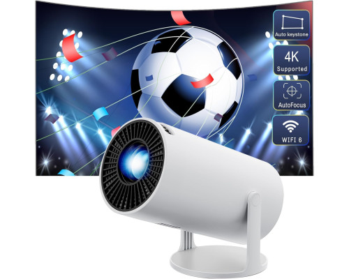 Міні-проектор з Bluetooth, підтримка 4K 1080P