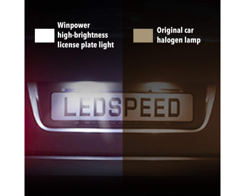 Світлодіодний ліхтар підсвічування номерного знака WinPower 18 SMD 6000K (Комплект 2шт)