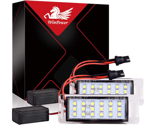 Світлодіодний ліхтар підсвічування номерного знака WinPower 18 SMD 6000K (Комплект 2шт)