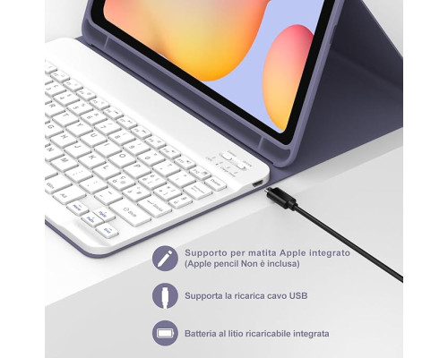 Чохол з клавіатурою JADEMALL для Samsung Tab S6 Lite 10.4