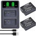 Комплект акумуляторів PowerTrust DMW-BLC12 та USB-зарядний пристрій для камер Panasonic Lumix