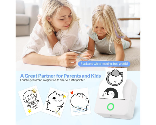 Портативний кишеньковий термопринтер Mafiti Inkless Bluetooth Mini Wireless