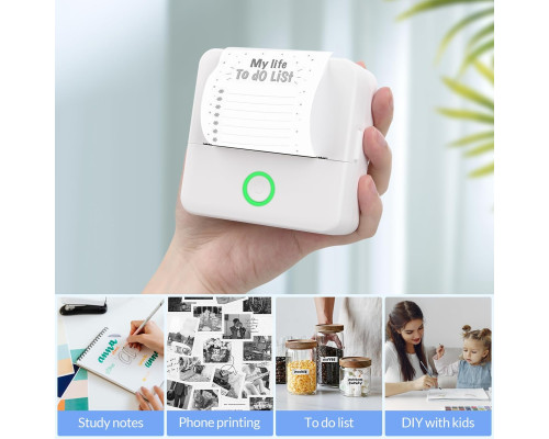Портативний кишеньковий термопринтер Mafiti Inkless Bluetooth Mini Wireless