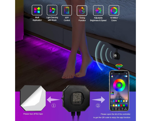 Світлодіодна стрічка RGB з датчиком руху Meiyue