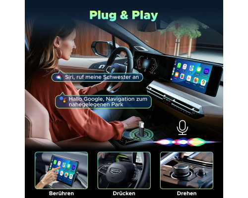 Бездротовий адаптер CarPlay 2 в 1 для Apple Carplay та Android Auto