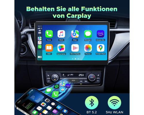 Бездротовий адаптер CarPlay 2 в 1 для Apple Carplay та Android Auto