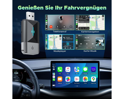 Бездротовий адаптер CarPlay 2 в 1 для Apple Carplay та Android Auto