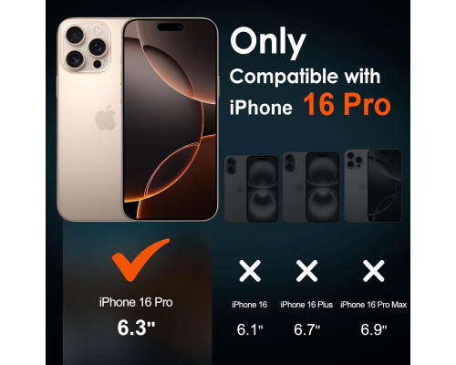 Комплект із 2 захисних плівок для iPhone 16 Pro