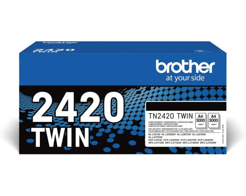 Набір з 2 оигінальних тонер-картриджів Brother TN2420TWIN