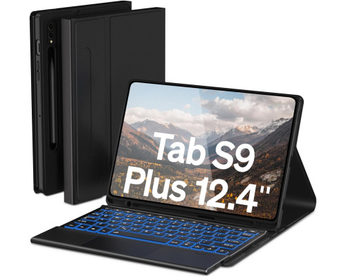 Чохол-клавіатура Doohoeek з тачпадом для Samsung Galaxy Tab S9+/S9 Plus