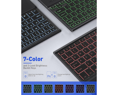Чохол-клавіатура Doohoeek з тачпадом для Samsung Galaxy Tab S9+/S9 Plus