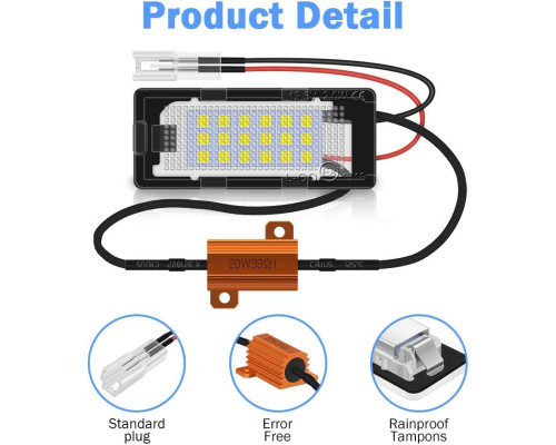 Світлодіодне підсвічування номерного знака WinPower 18 SMD (Комплект 2шт)