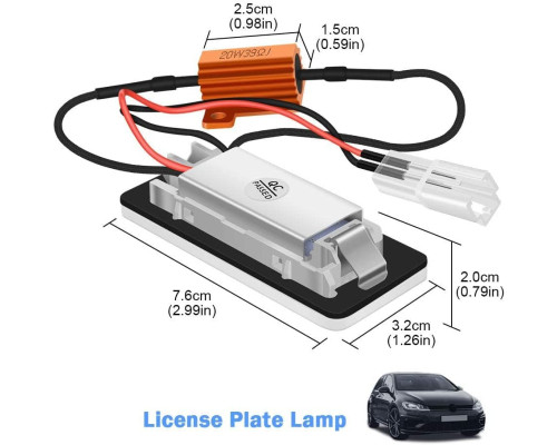 Світлодіодне підсвічування номерного знака WinPower 18 SMD (Комплект 2шт)