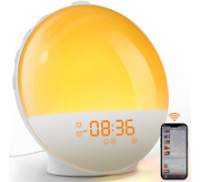 Світловий будильник Dekala Sunrise Wi-Fi, FM-радіо, розумне підсвічування