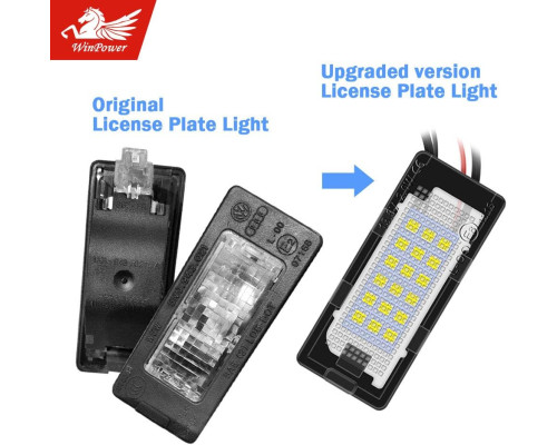 Світлодіодне підсвічування номерного знака WinPower 18 SMD (Комплект 2шт)