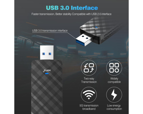 Адаптер NEWFAST AX1800 WiFi 6