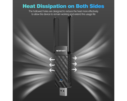 Адаптер NEWFAST AX1800 WiFi 6