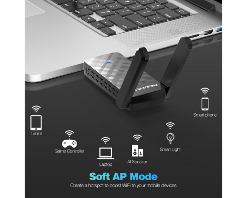 Адаптер NEWFAST AX1800 WiFi 6