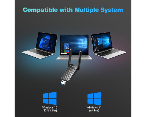 Адаптер NEWFAST AX1800 WiFi 6