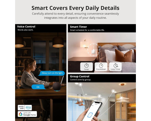 Вимикач світла SONOFF ZigBee Mini Smart Switch