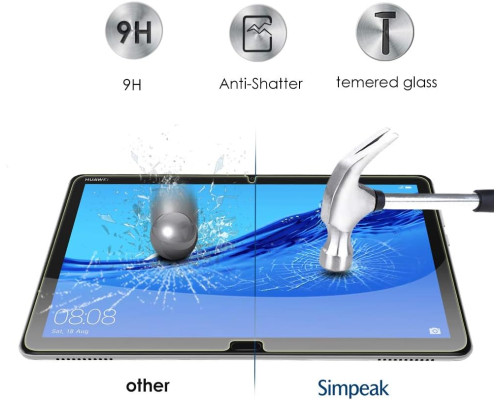 Комплект з 2 захисних плівок із загартованого скла Huawei Mediapad M5 Lite