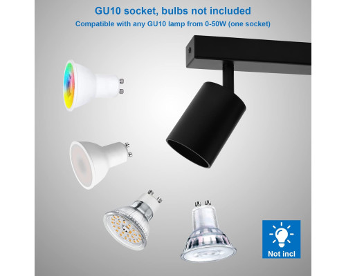 Стельові точкові світильники Klighten із двома поворотними цоколями GU10