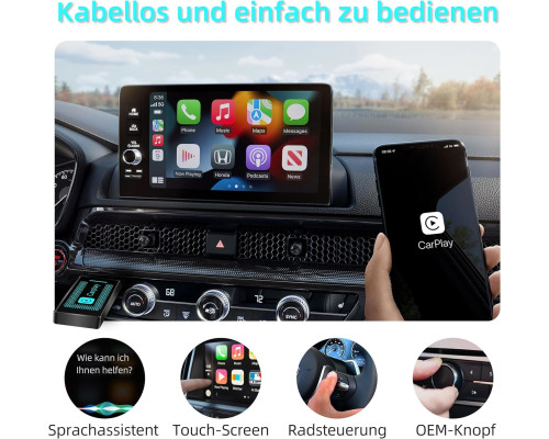 Адаптер Pashlysh для бездротового CarPlay для iPhone