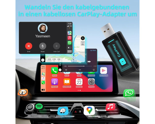 Адаптер Pashlysh для бездротового CarPlay для iPhone