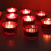 Червоні свічники для чайних свічок Vohocandle 12шт.