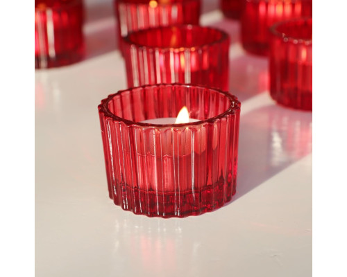 Червоні свічники для чайних свічок Vohocandle 12шт.