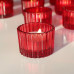 Червоні свічники для чайних свічок Vohocandle 12шт.