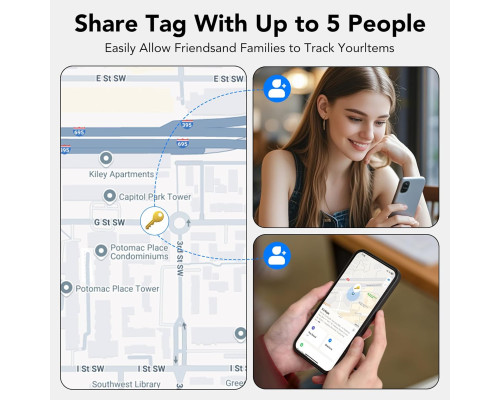 Bluetooth-трекер сумісний із iOS (Комплект 4шт)