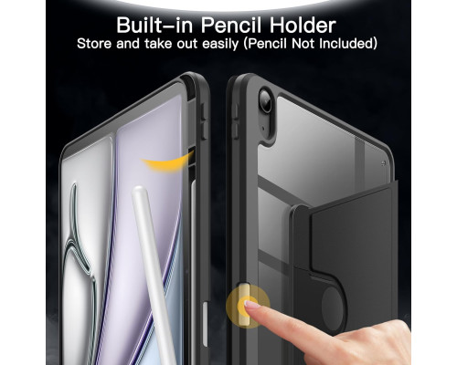 Обертальний чохол JETech для iPad Air (Чорний)
