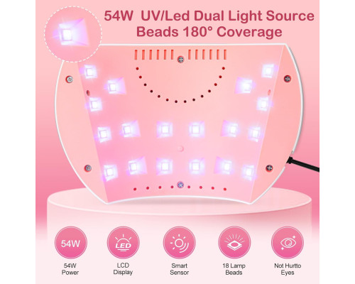 Лампи для полімеризації гелевих нігтів LKE UV LED