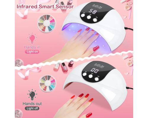 Лампи для полімеризації гелевих нігтів LKE UV LED